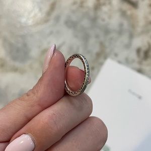 Pandora sparkle & hearts ring.